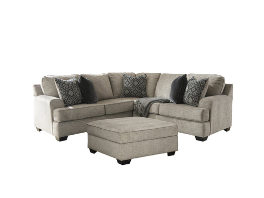 Bovarian Stone 2-Piece Sectional with Ottoman