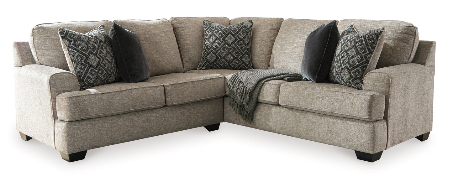 Bovarian Stone 2-Piece Sectional with Ottoman