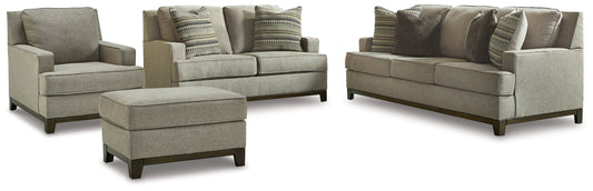 Kaywood Granite Sofa, Loveseat, Chair and Ottoman