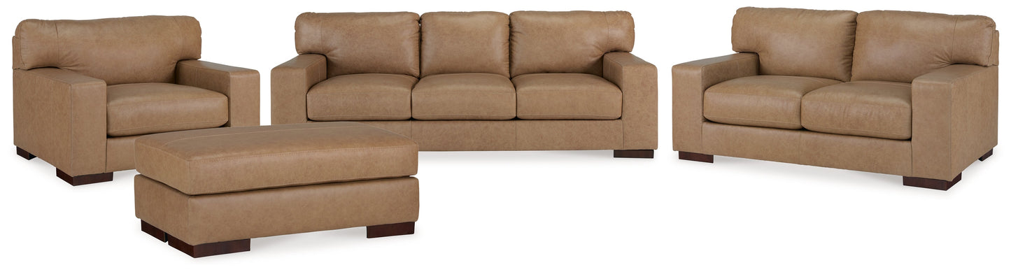 Lombardia Tumbleweed Sofa, Loveseat, Oversized Chair and Ottoman