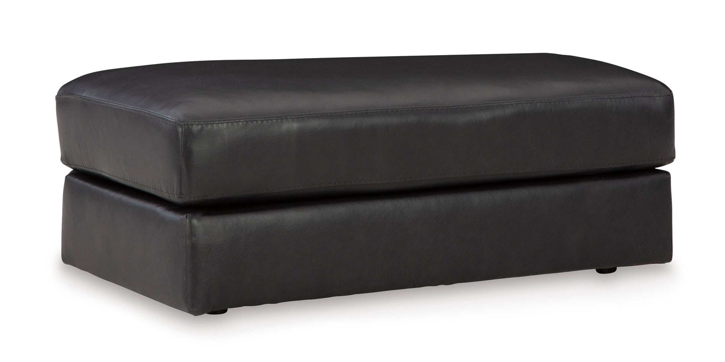 Amiata Onyx Leather Living Room Set / 2pc