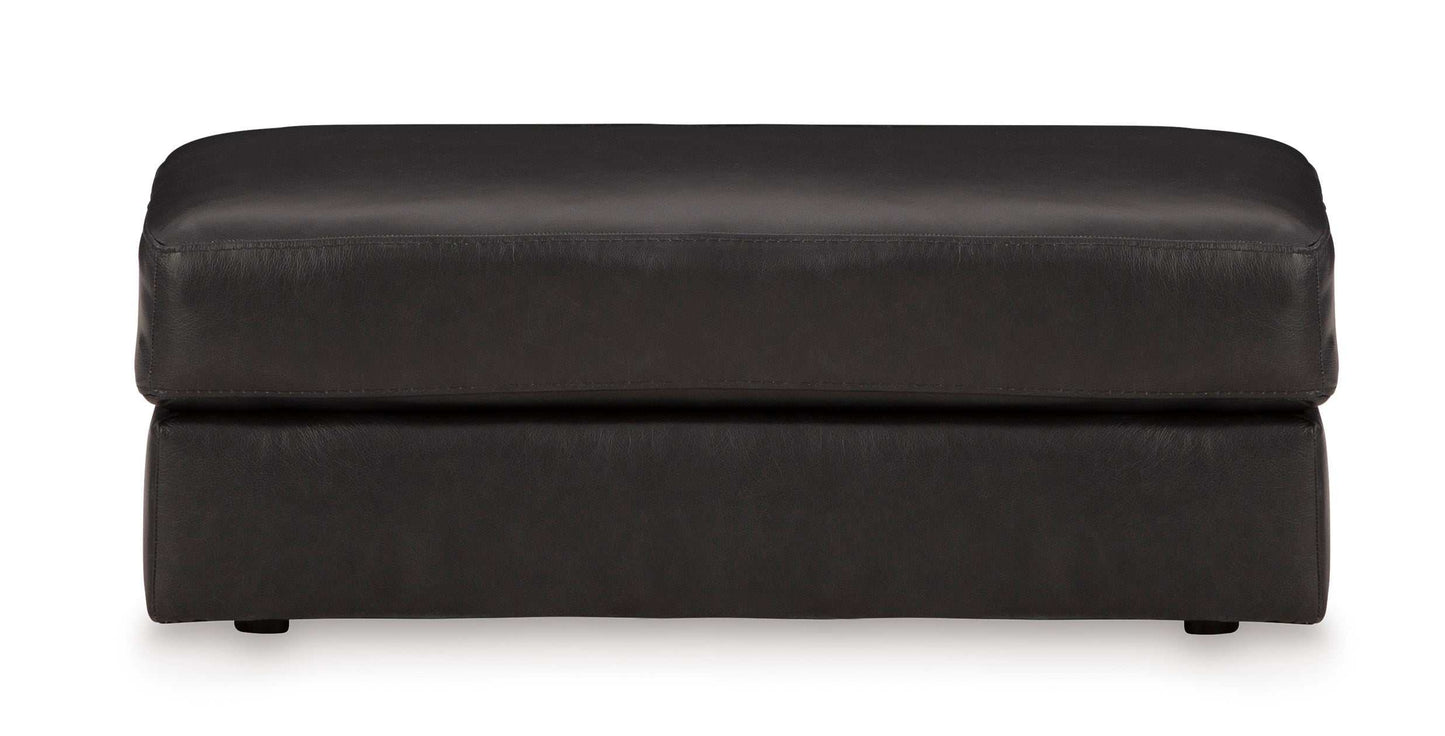 Amiata Onyx Leather Living Room Set / 2pc