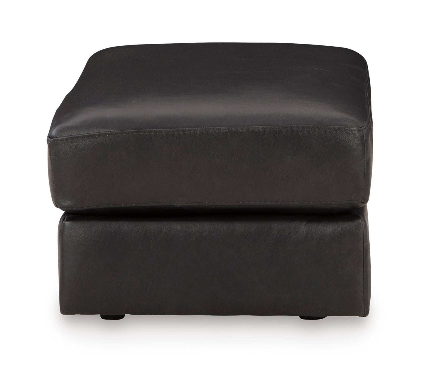 Amiata Onyx Leather Ottoman