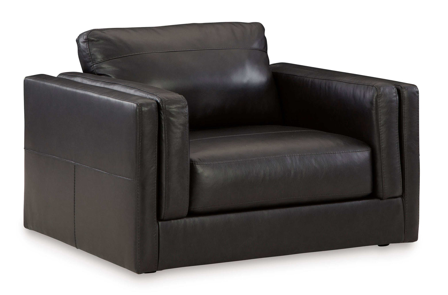 Amiata Onyx Leather Oversized Chair