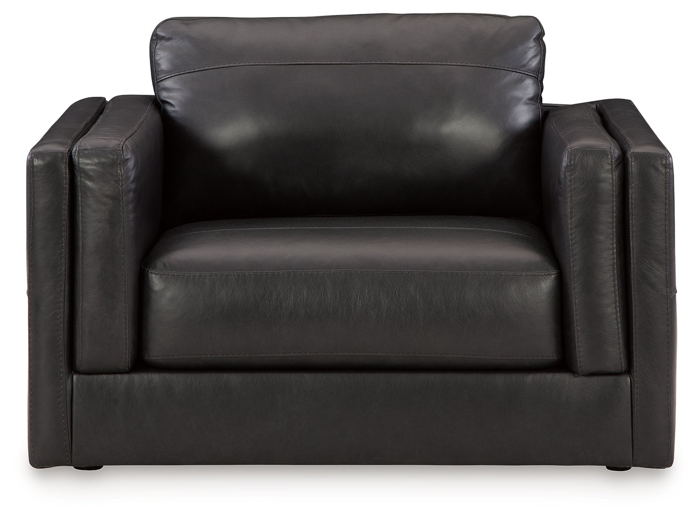 Amiata Black Sofa and Oversized Chair