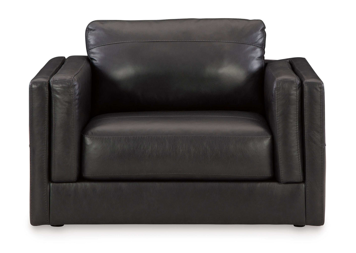 Amiata Onyx Leather Oversized Chair