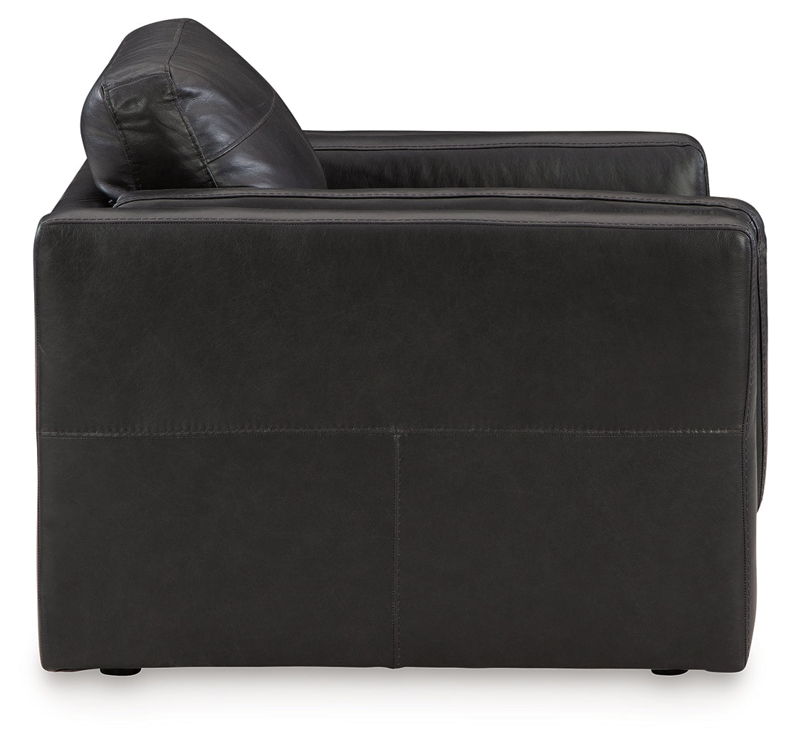 Amiata Black Sofa and Oversized Chair