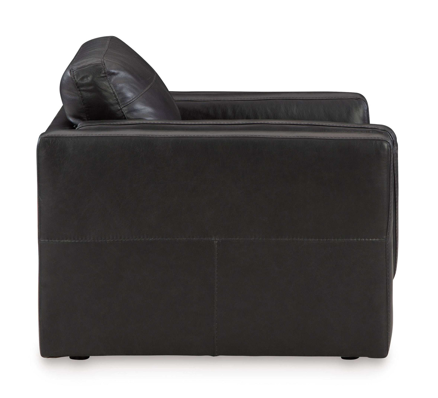 Amiata Onyx Leather Oversized Chair