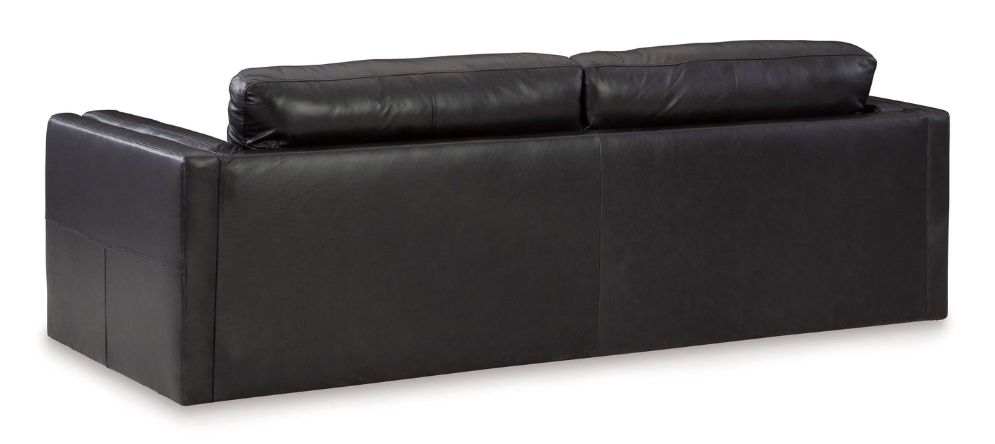 Amiata Onyx Leather Living Room Set / 2pc