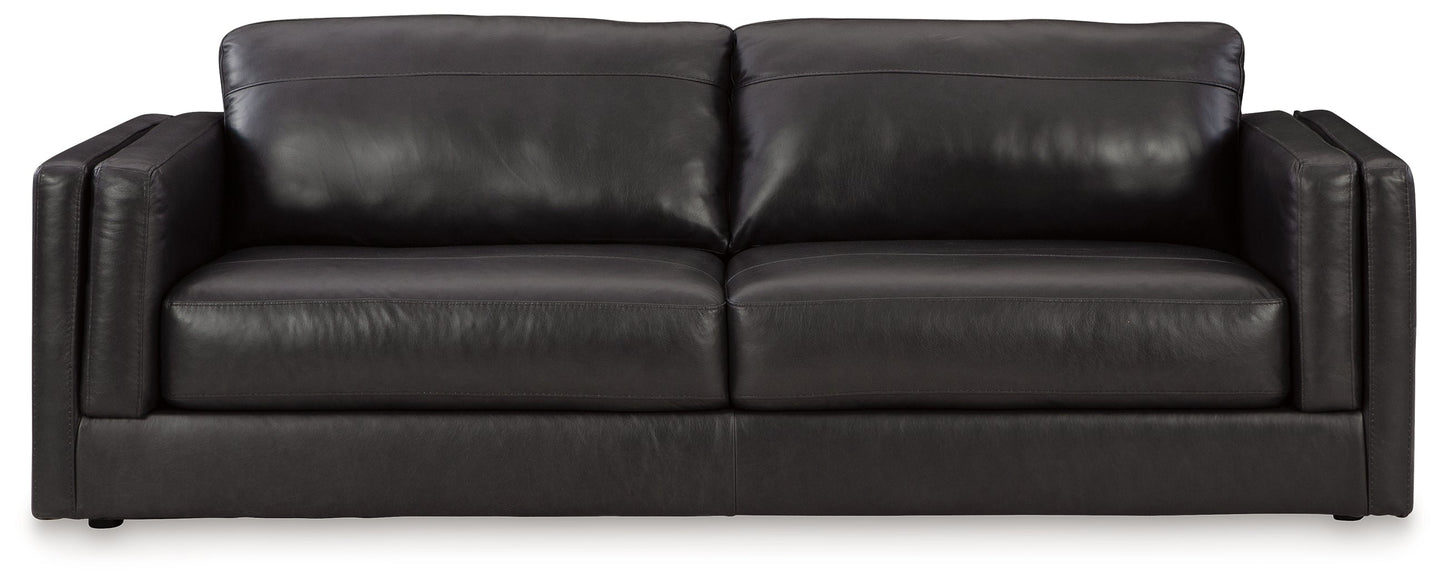 Amiata Black Sofa and Oversized Chair