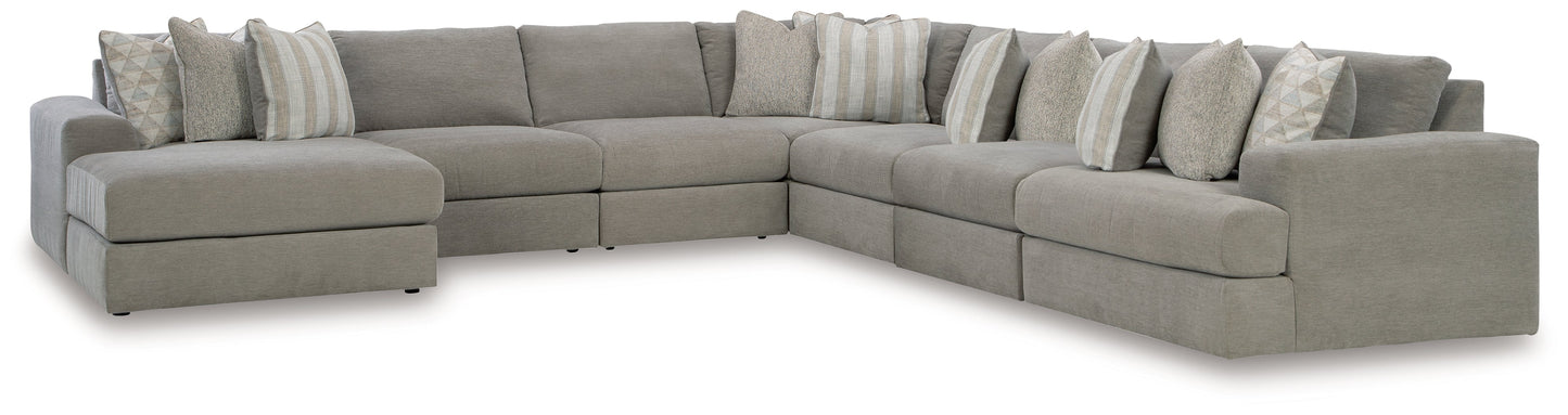 Avaliyah Ash 7-Piece Sectional with Chaise