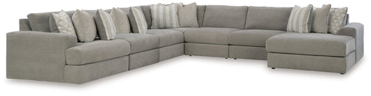 Avaliyah Ash 7-Piece Sectional with Chaise