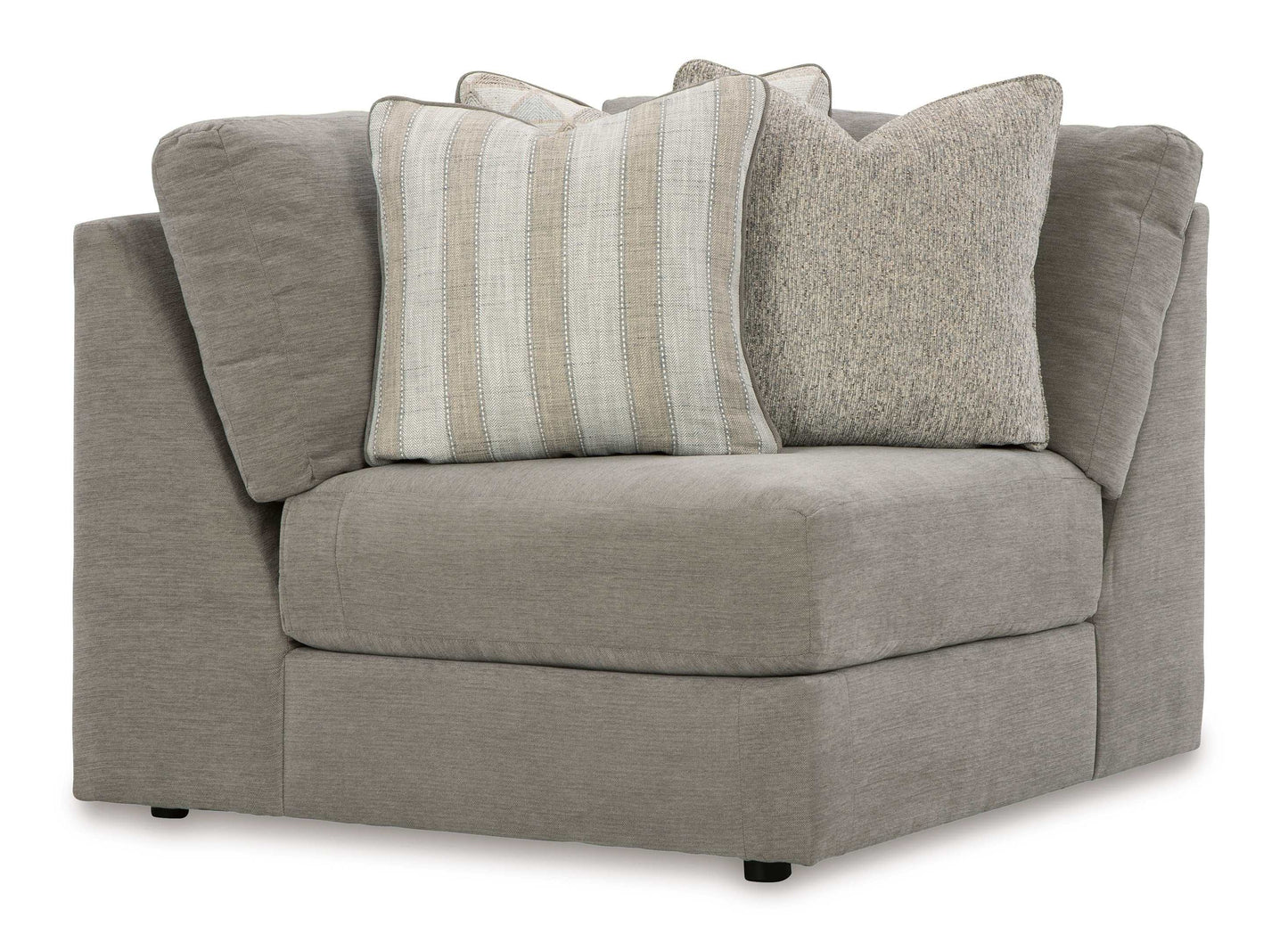 Avaliyah Ash Gray Chenille 6pc LAF Chaise Sectional