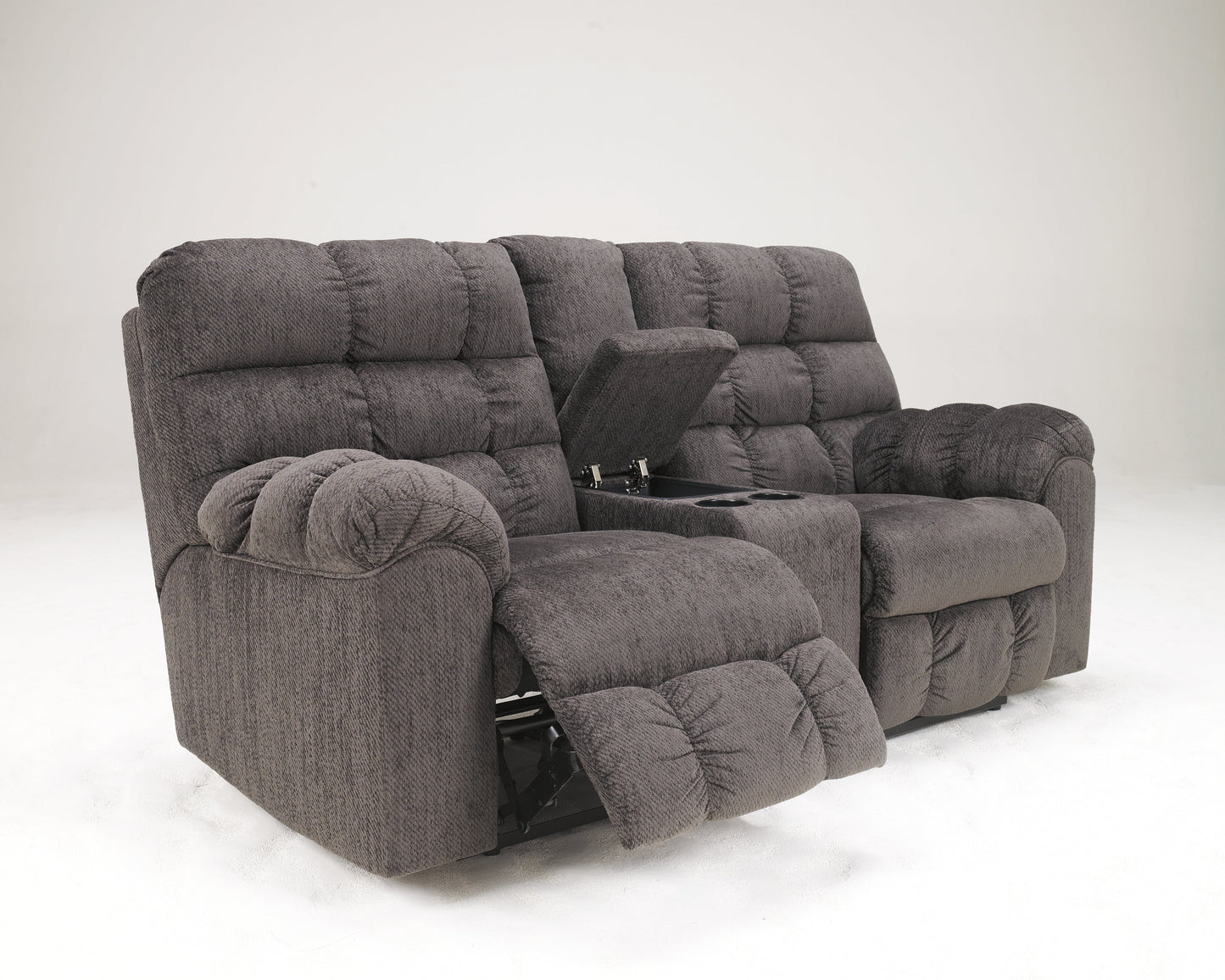 Acieona Gray Reclining Sofa with Loveseat