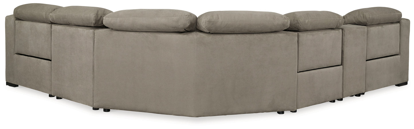 Next-Gen Gaucho Putty 6pc Power Reclining Sectional