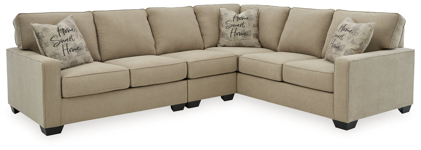 Lucina Quartz 3-Piece Sectional