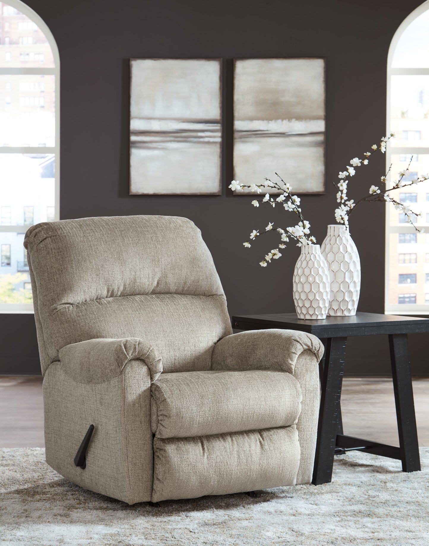 Stonemeade Taupe Recliner