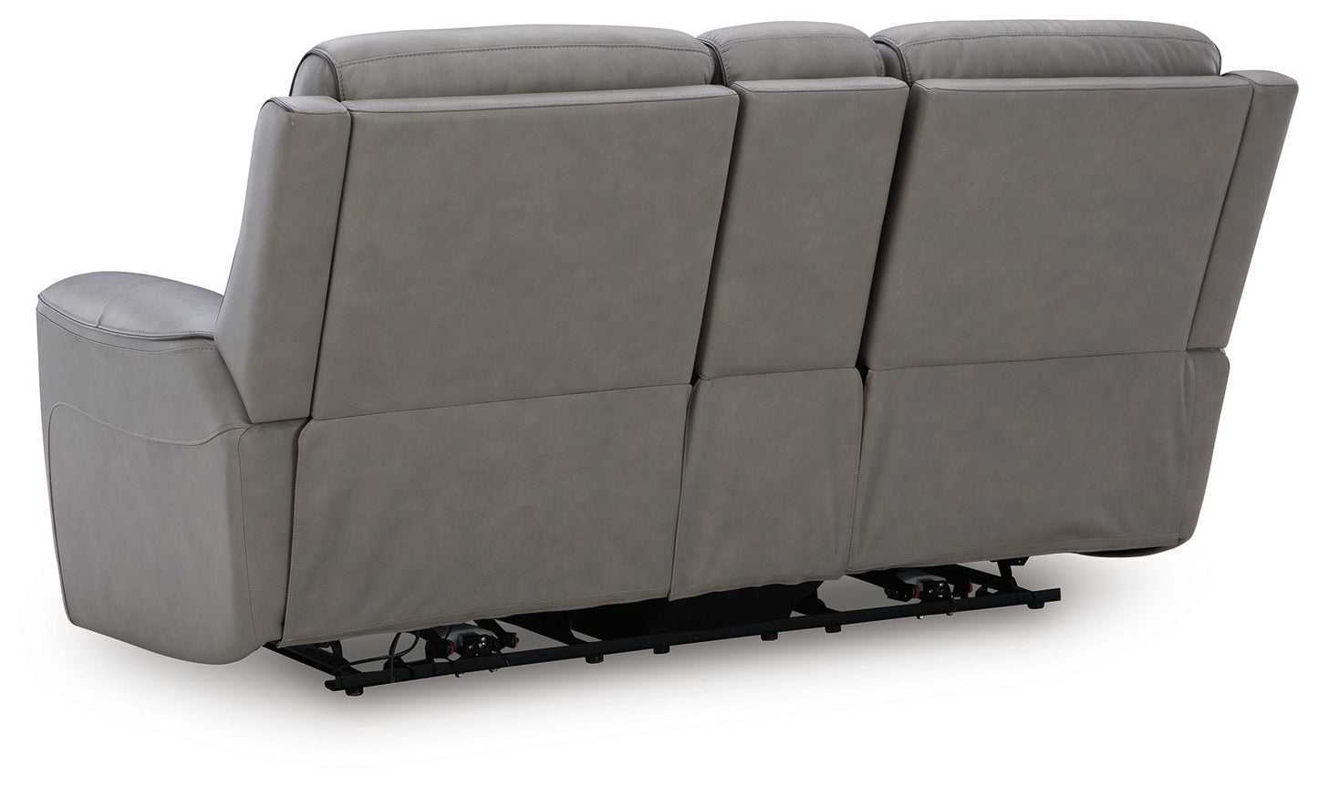 5Z-Comfort Coin Power Reclining Loveseat with Console (Online Special Price) - Ornate Home