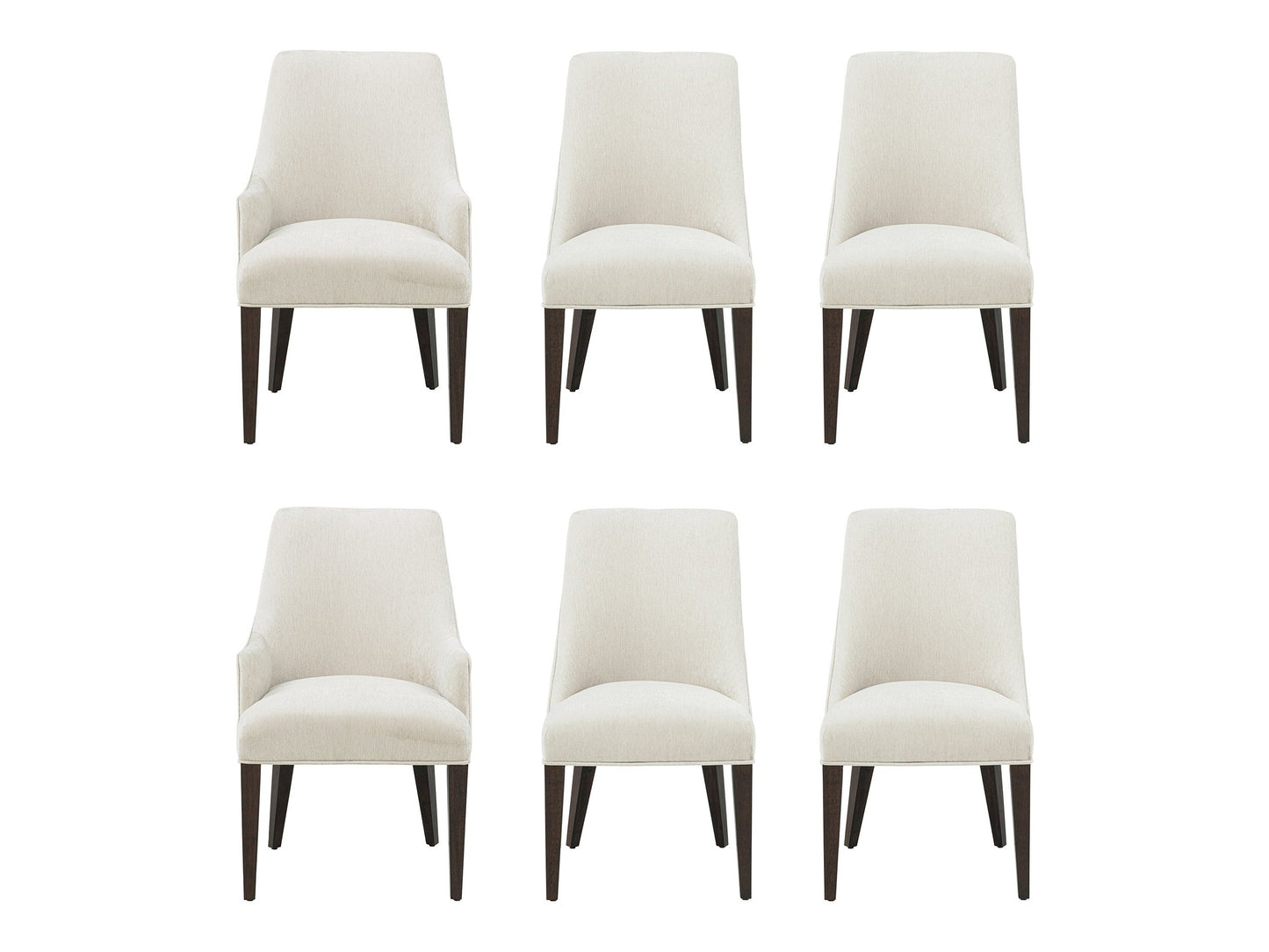 6-Piece Beever Dining Chair and Arm Chair in Cream - Ornate Home