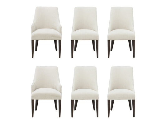 6-Piece Beever Dining Chair and Arm Chair in Cream - Ornate Home