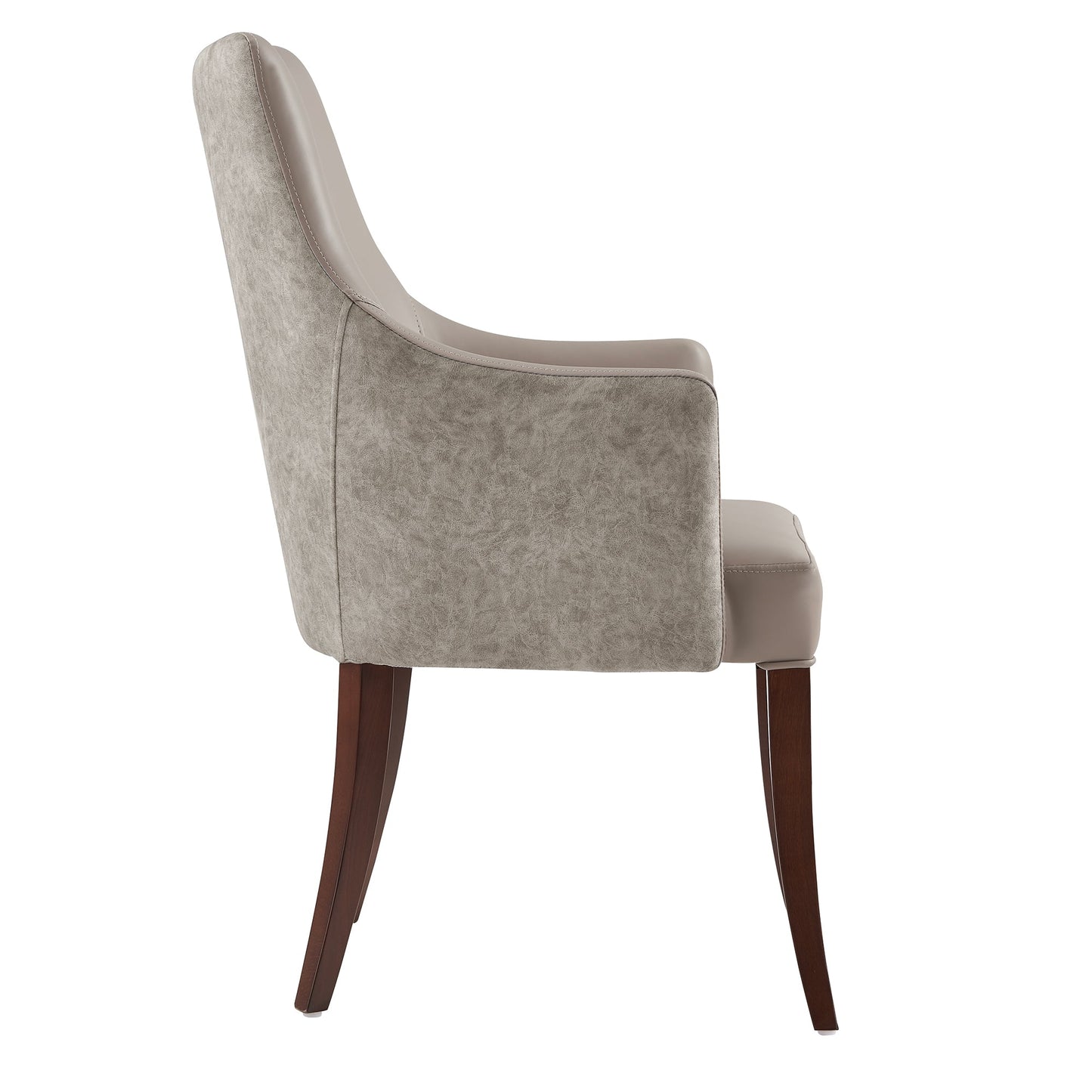 6-Piece Connie Dining Chair and Arm Chair in Taupe - Ornate Home