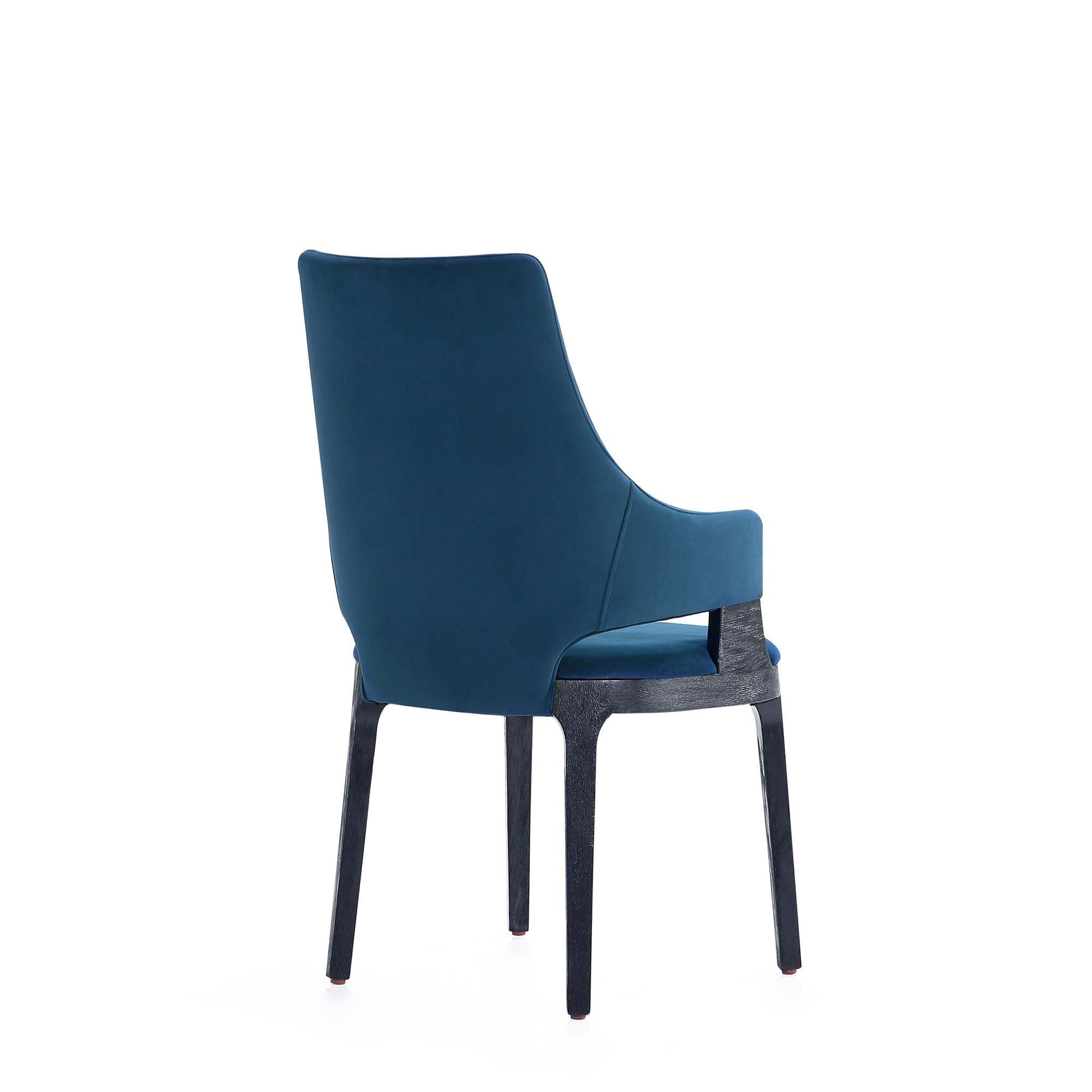 6-Piece Kara Dining Side and Arm Chairs in Blue - Ornate Home