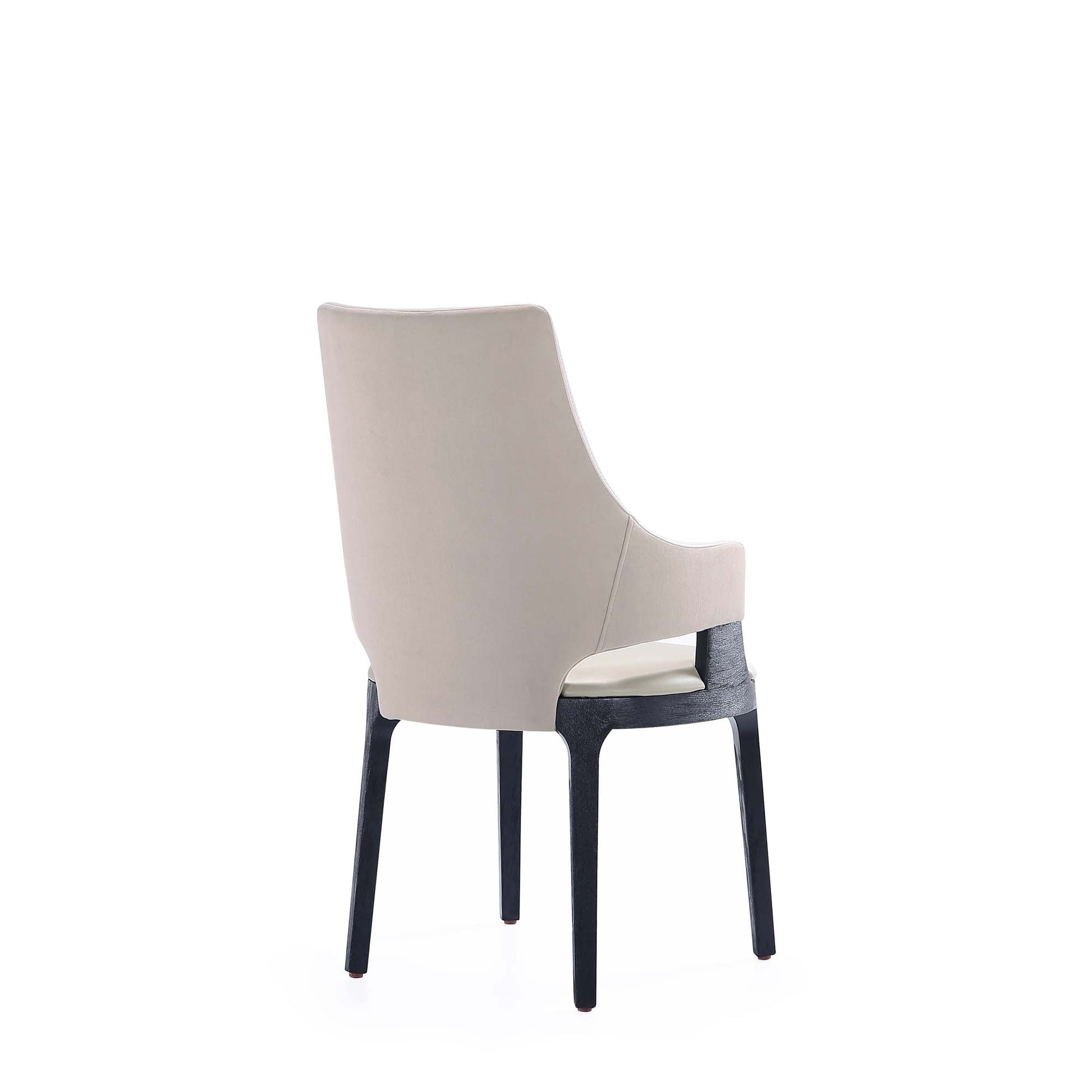6-Piece Kara Dining Side and Arm Chairs in Light Grey - Ornate Home