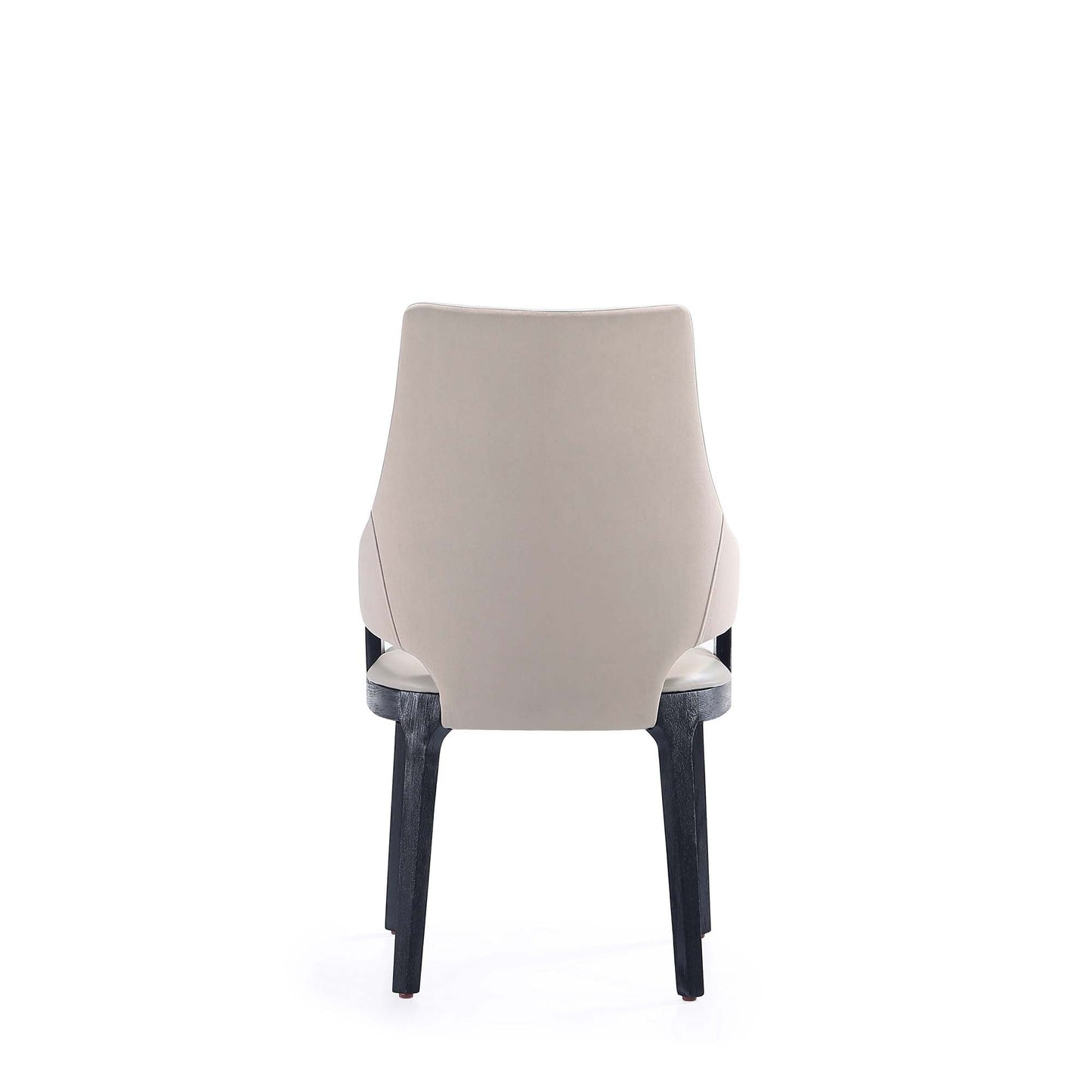 6-Piece Kara Dining Side and Arm Chairs in Light Grey - Ornate Home