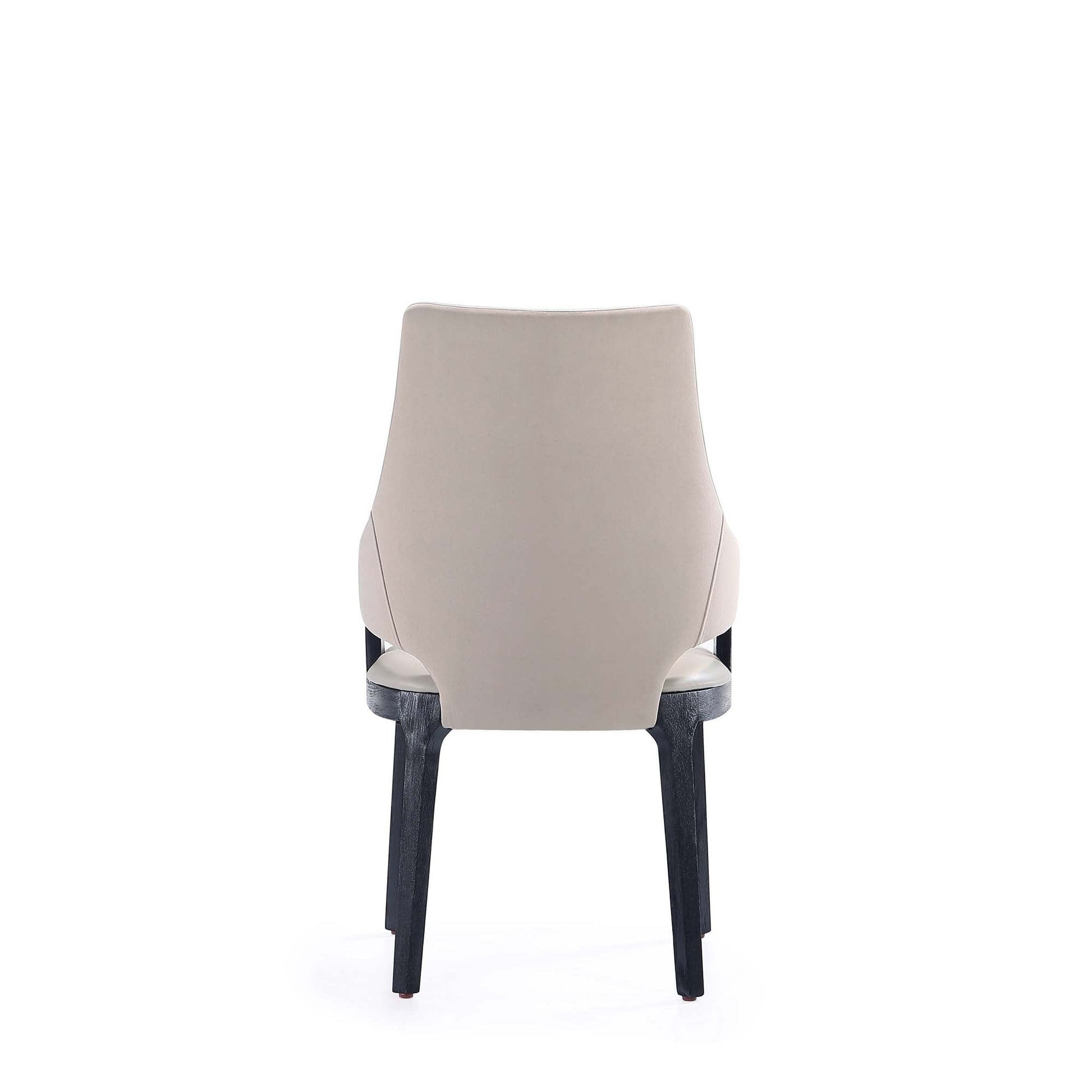 6-Piece Kara Dining Side and Arm Chairs in Light Grey - Ornate Home