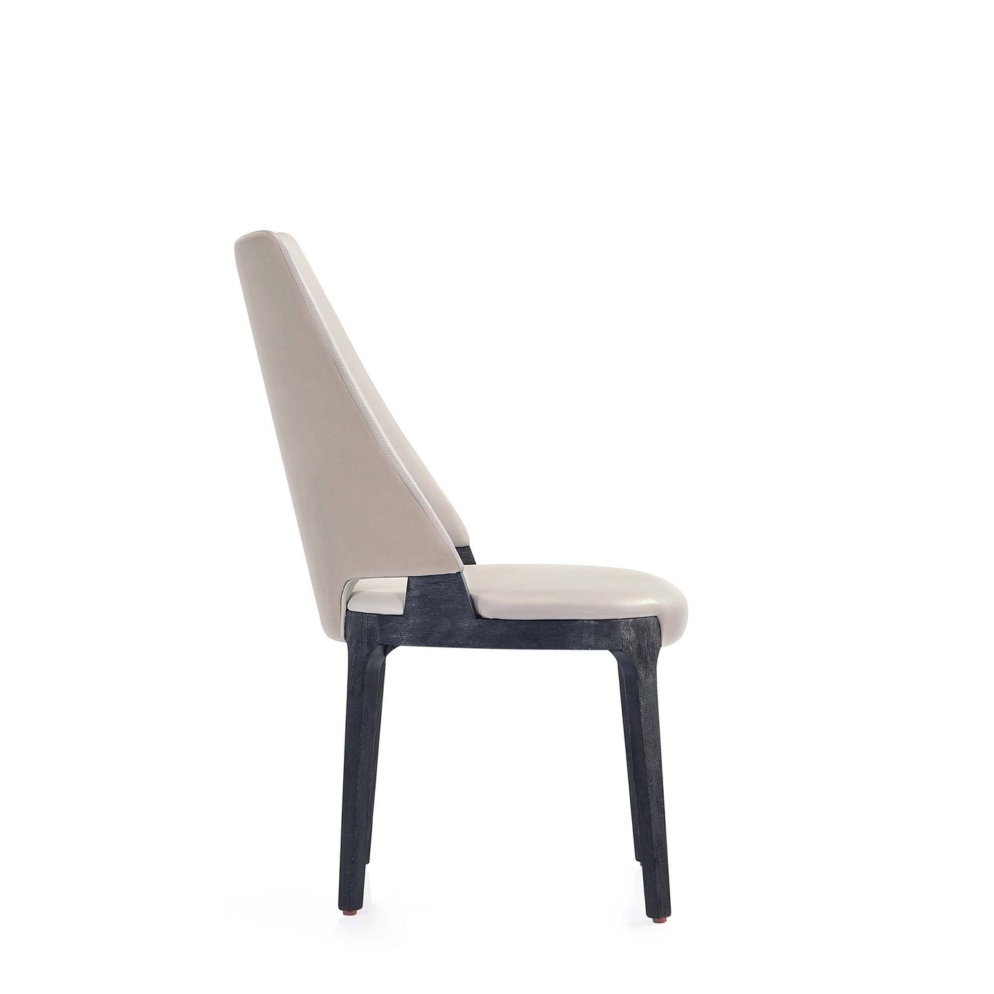 6-Piece Kara Dining Side and Arm Chairs in Light Grey - Ornate Home