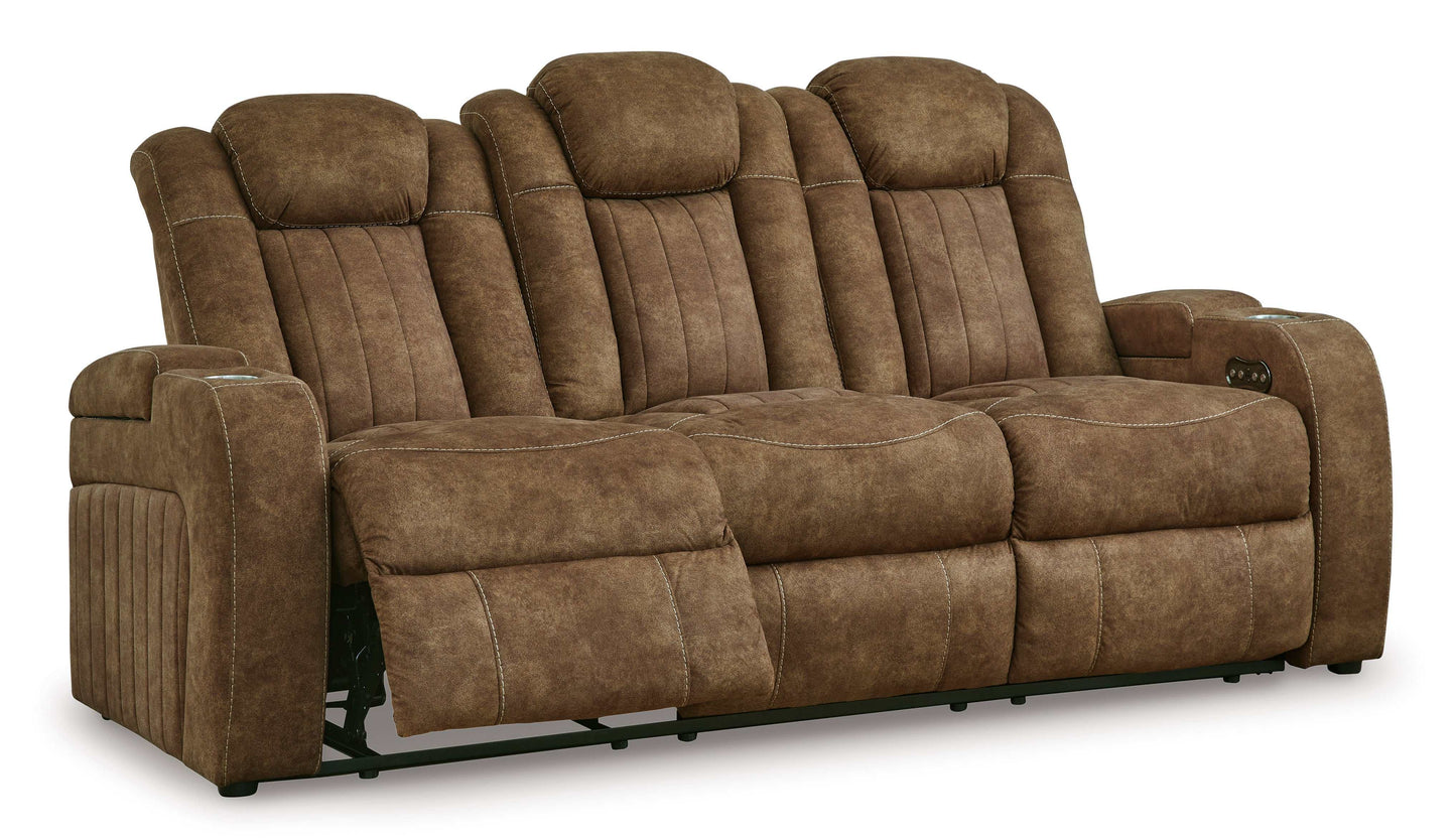 Wolfridge Brindle Power Reclining Sofa