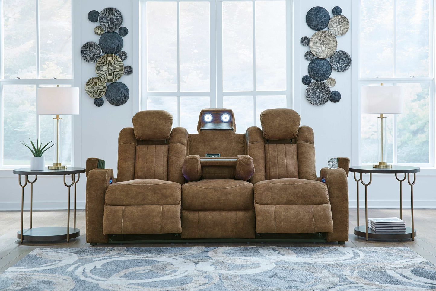 Wolfridge Brindle Power Reclining Sofa