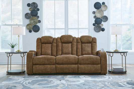 Wolfridge Brindle Power Reclining Sofa