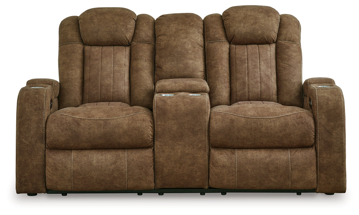 Wolfridge Brown Power Reclining Sofa, Loveseat and Recliner