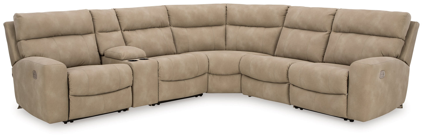 Next-Gen DuraPella Sand 6-Piece Power Reclining Sectional