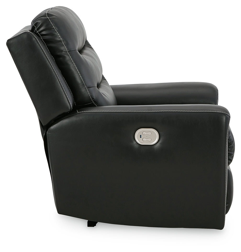 Warlin Black Power Reclining Sofa, Loveseat and Recliner