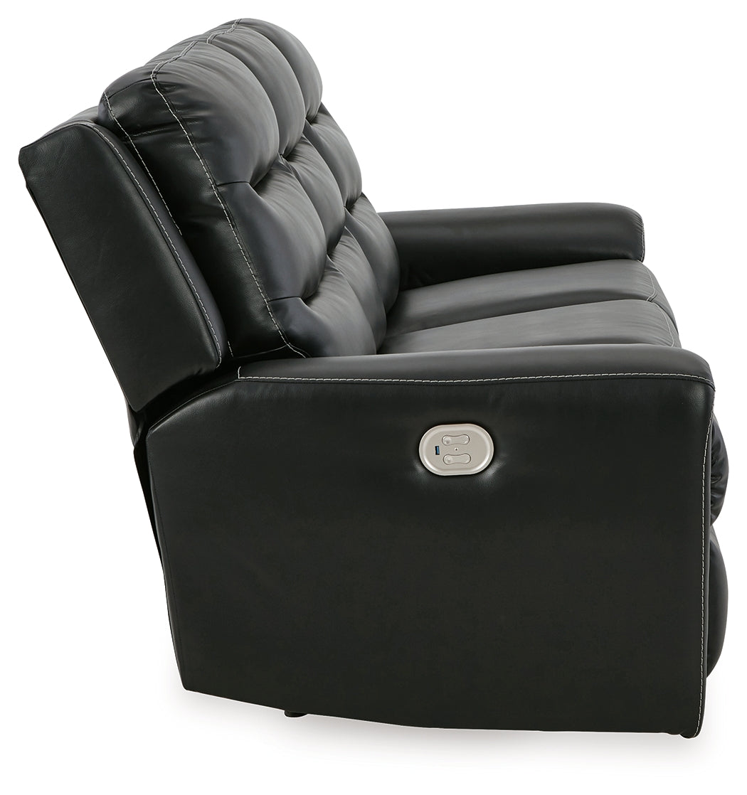 Warlin Black Power Reclining Sofa, Loveseat and Recliner