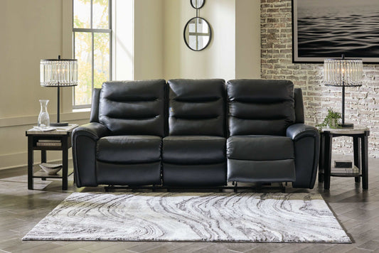 Warlin Black Power Reclining Sofa