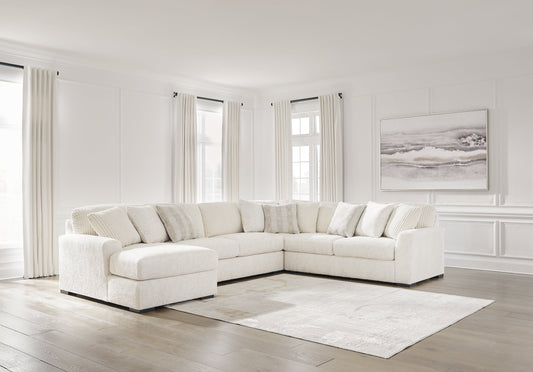 Chessington Ivory 4-Piece Sectional with Chaise