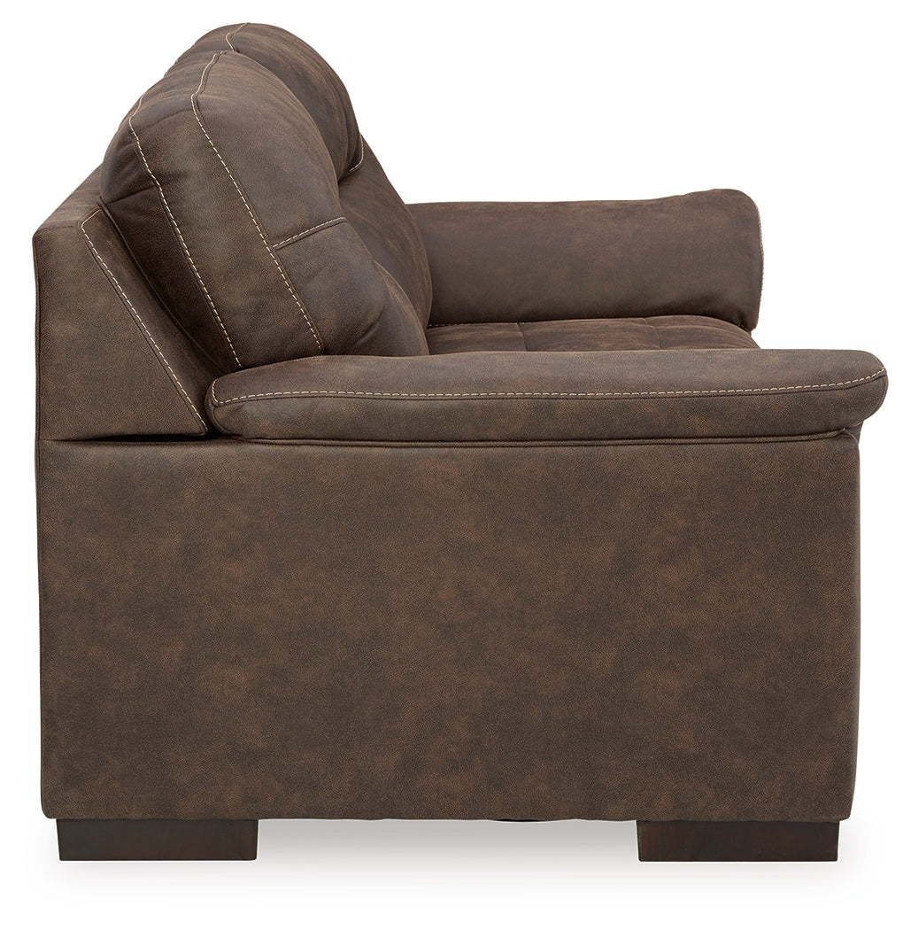 Maderla Walnut Loveseat