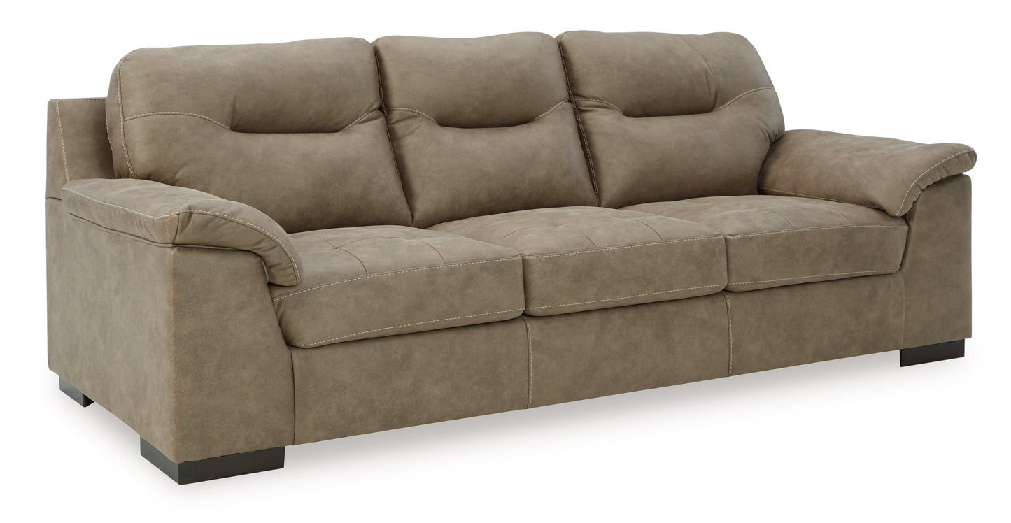 Maderla Gray Sofa, Loveseat, Chair and Ottoman