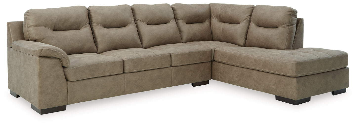 Maderla Pebble 2pc Sectional with Chaise