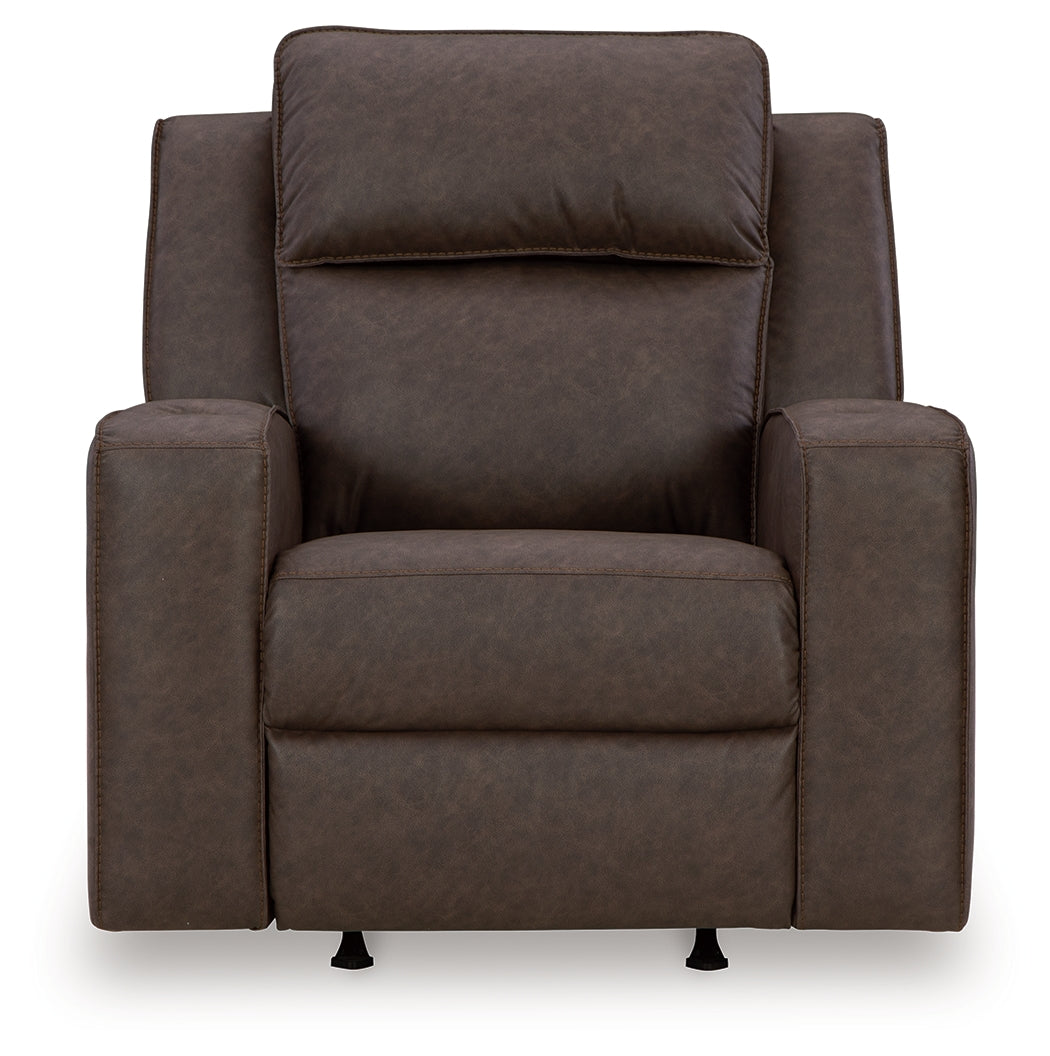 Lavenhorne Umber Reclining Sofa, Loveseat and Recliner