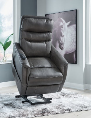 Strawbill Shadow Power Lift Recliner - Ornate Home