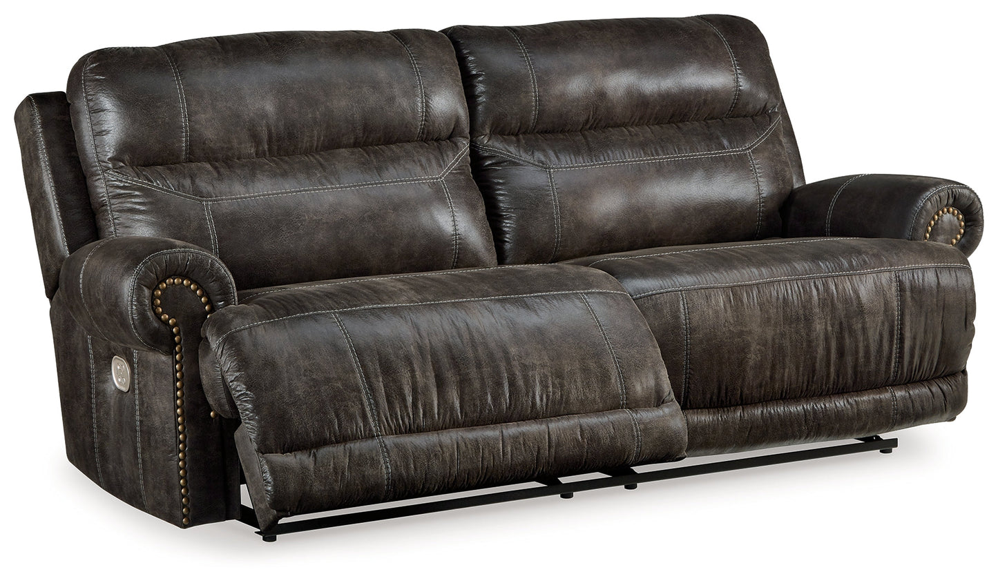 Grearview Charcoal Power Reclining Sofa and Loveseat