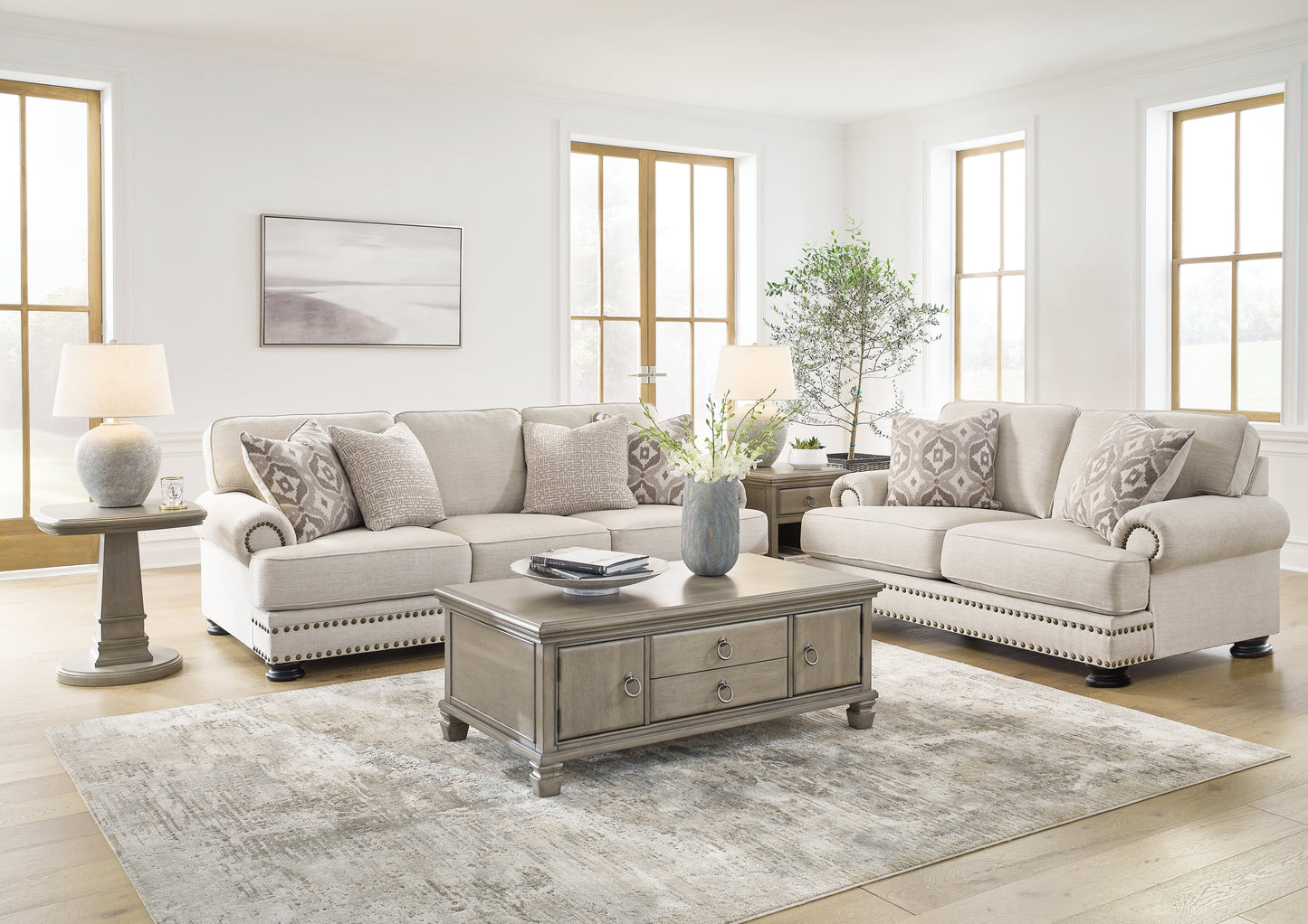 Merrimore Linen Sofa and Loveseat