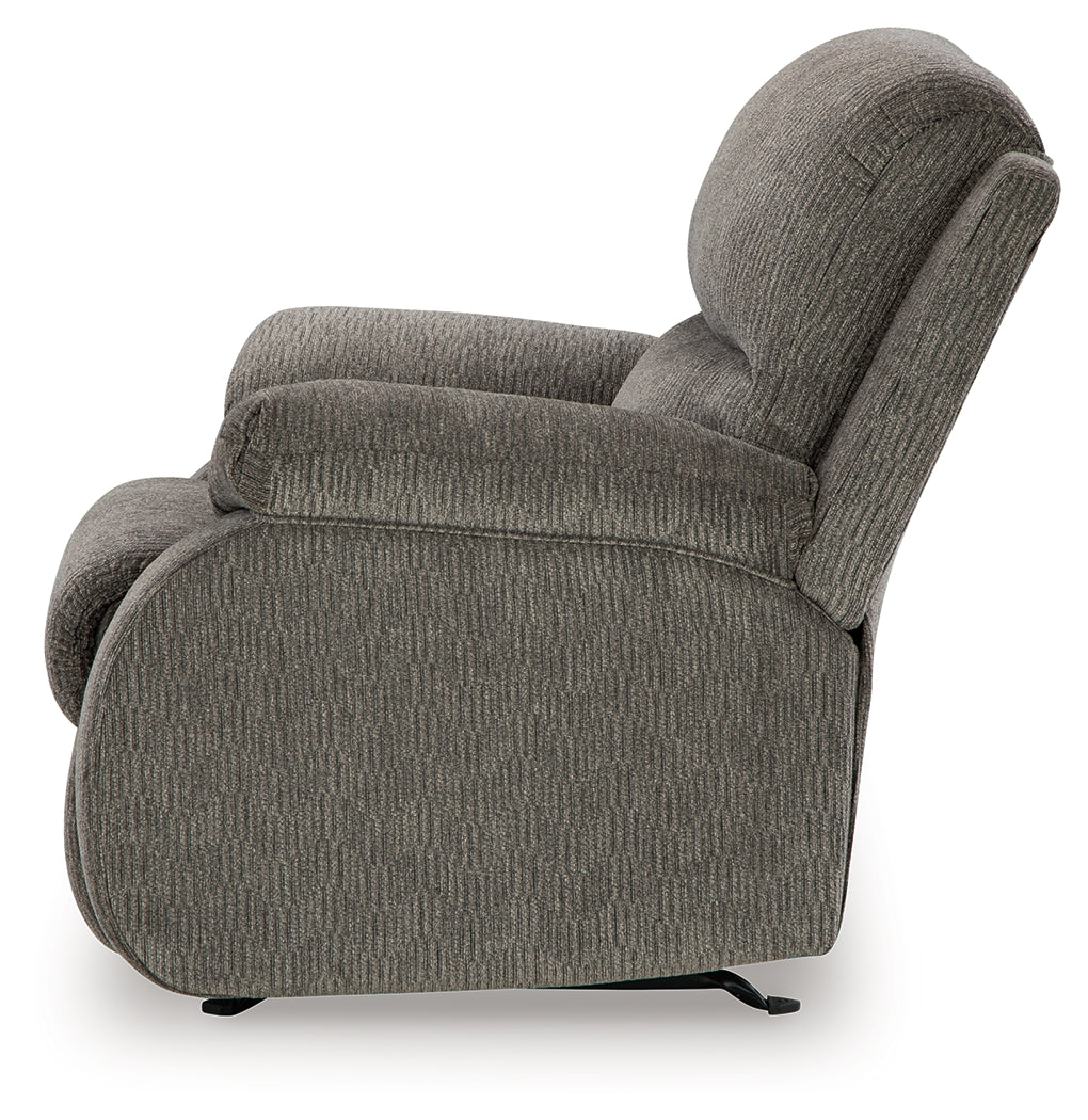 Scranto Brown Reclining Loveseat and Recliner