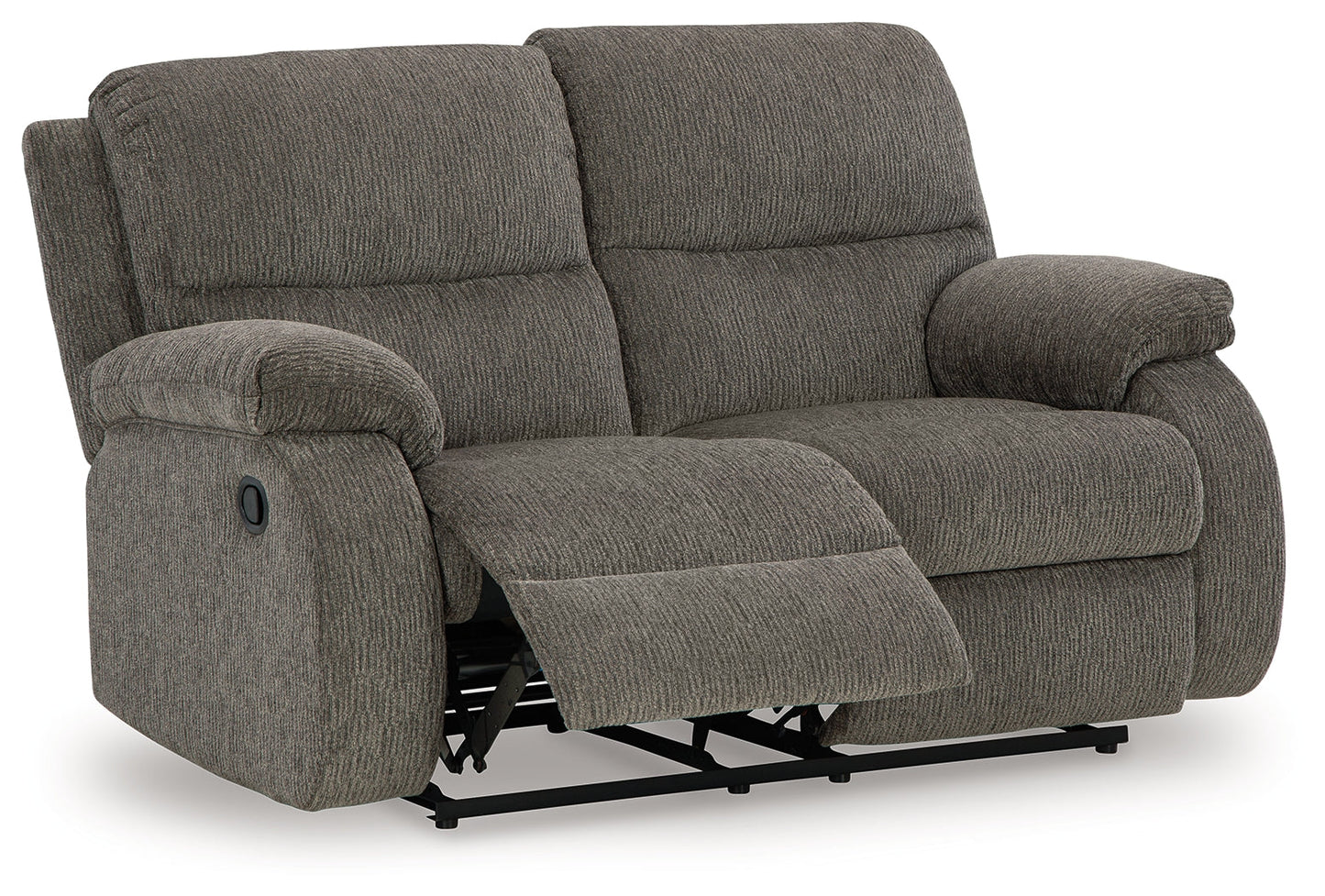 Scranto Brown Reclining Loveseat and Recliner