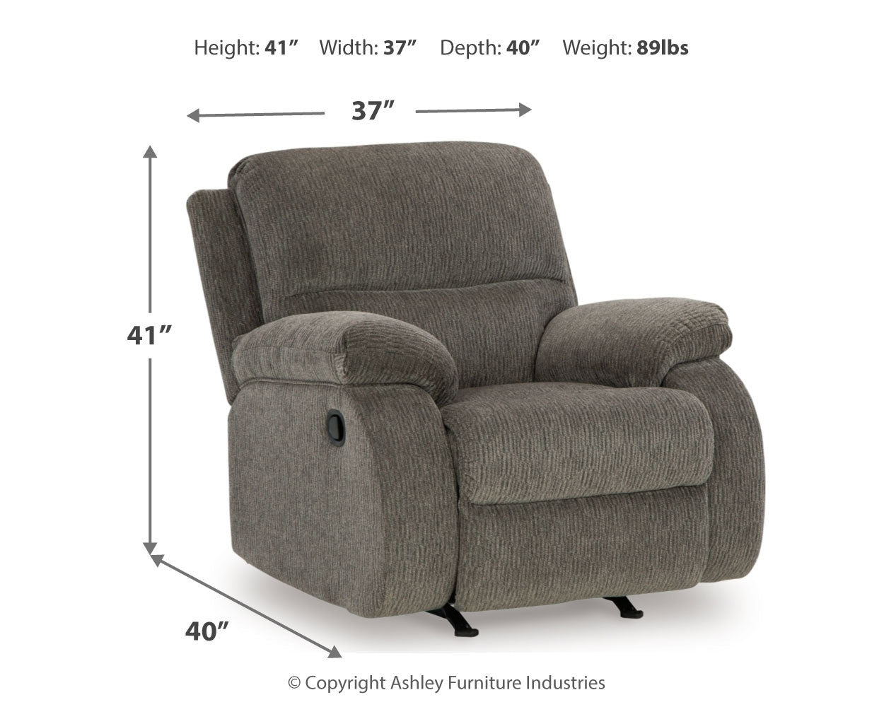 Scranto Brown Reclining Loveseat and Recliner