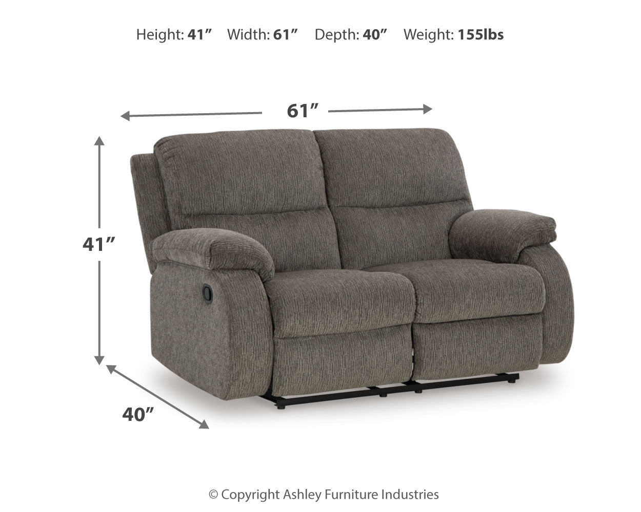 Scranto Brown Reclining Loveseat and Recliner